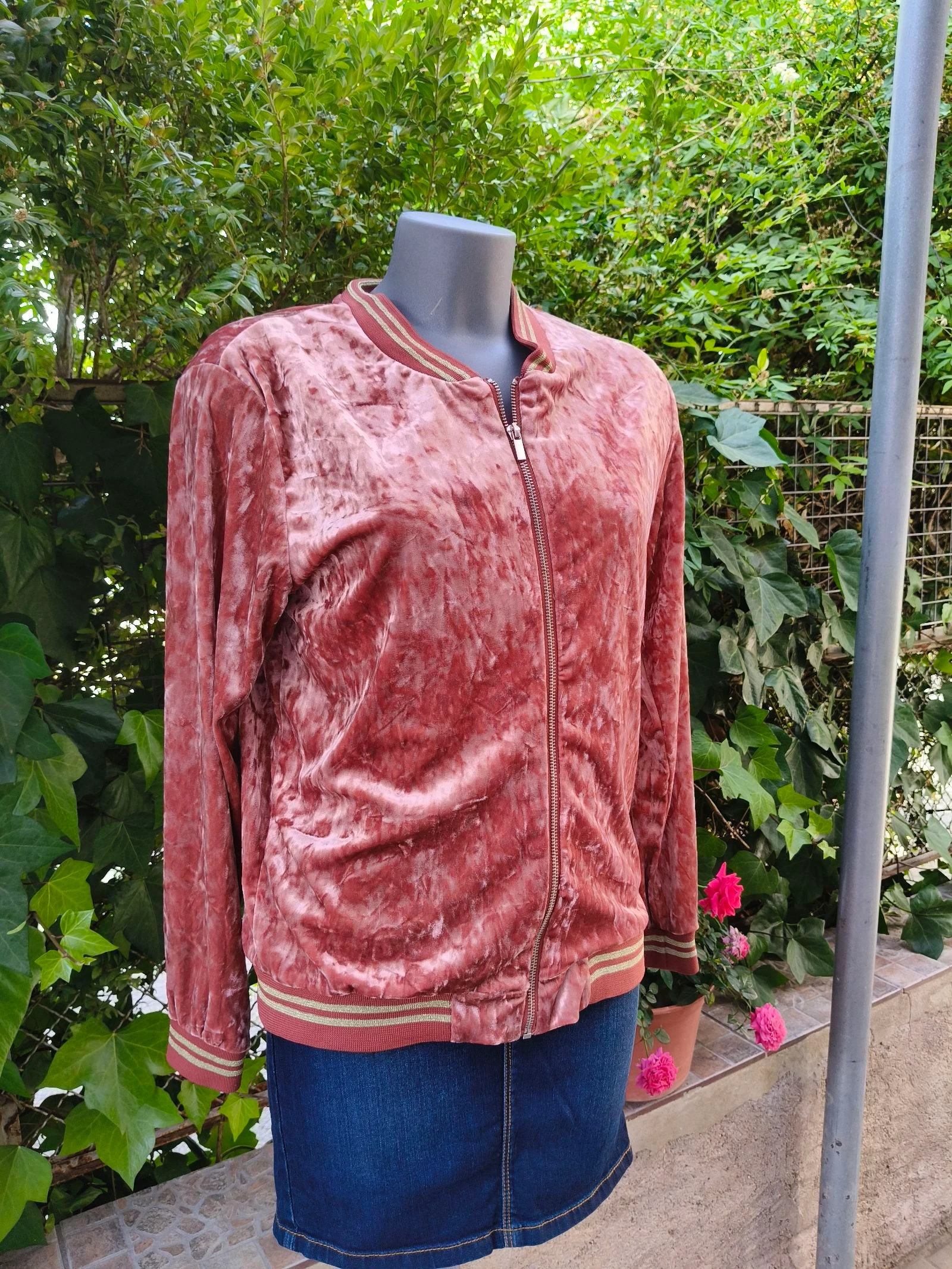 Pink Velour Sweatshirt – photo 2
